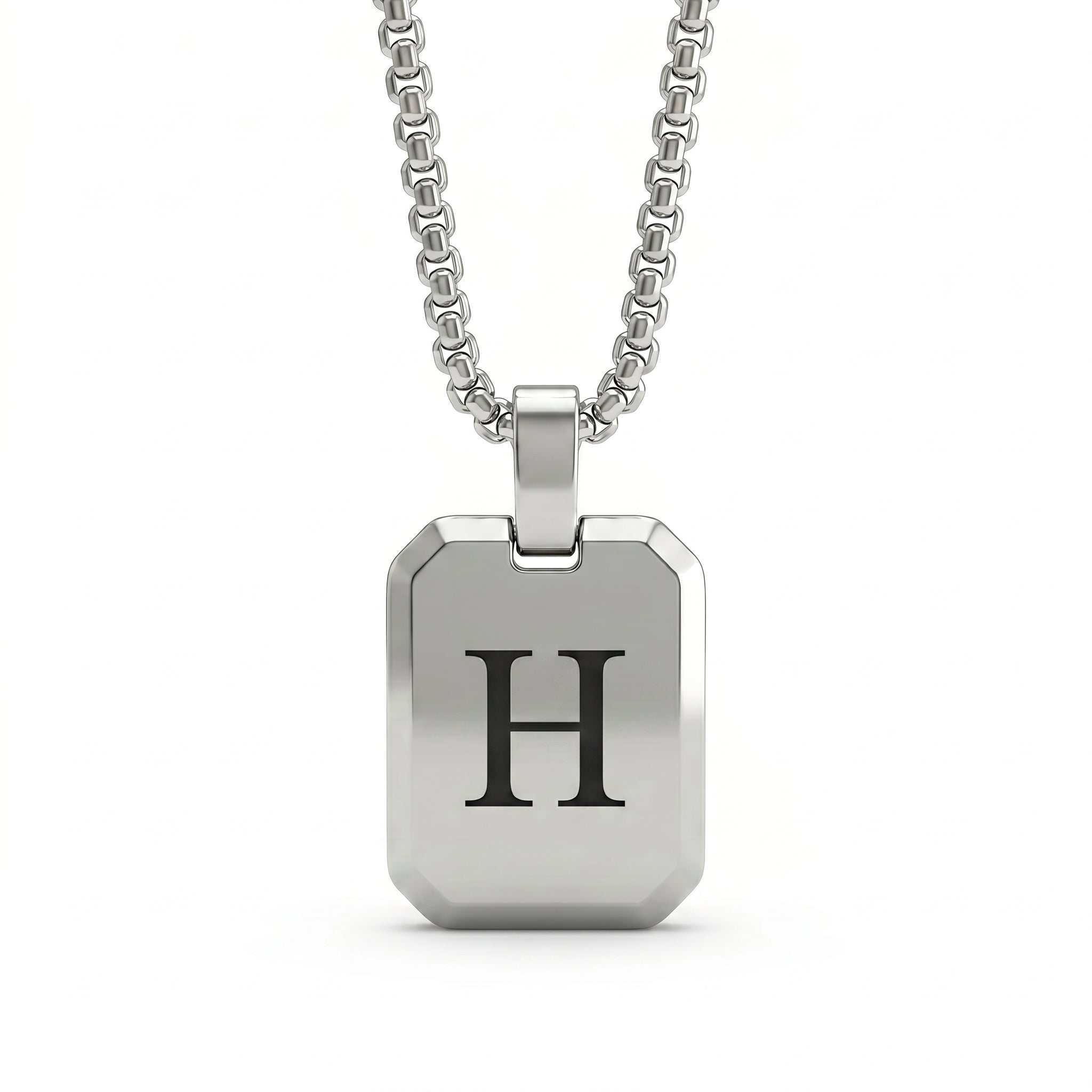 Initial Necklace "Tag"