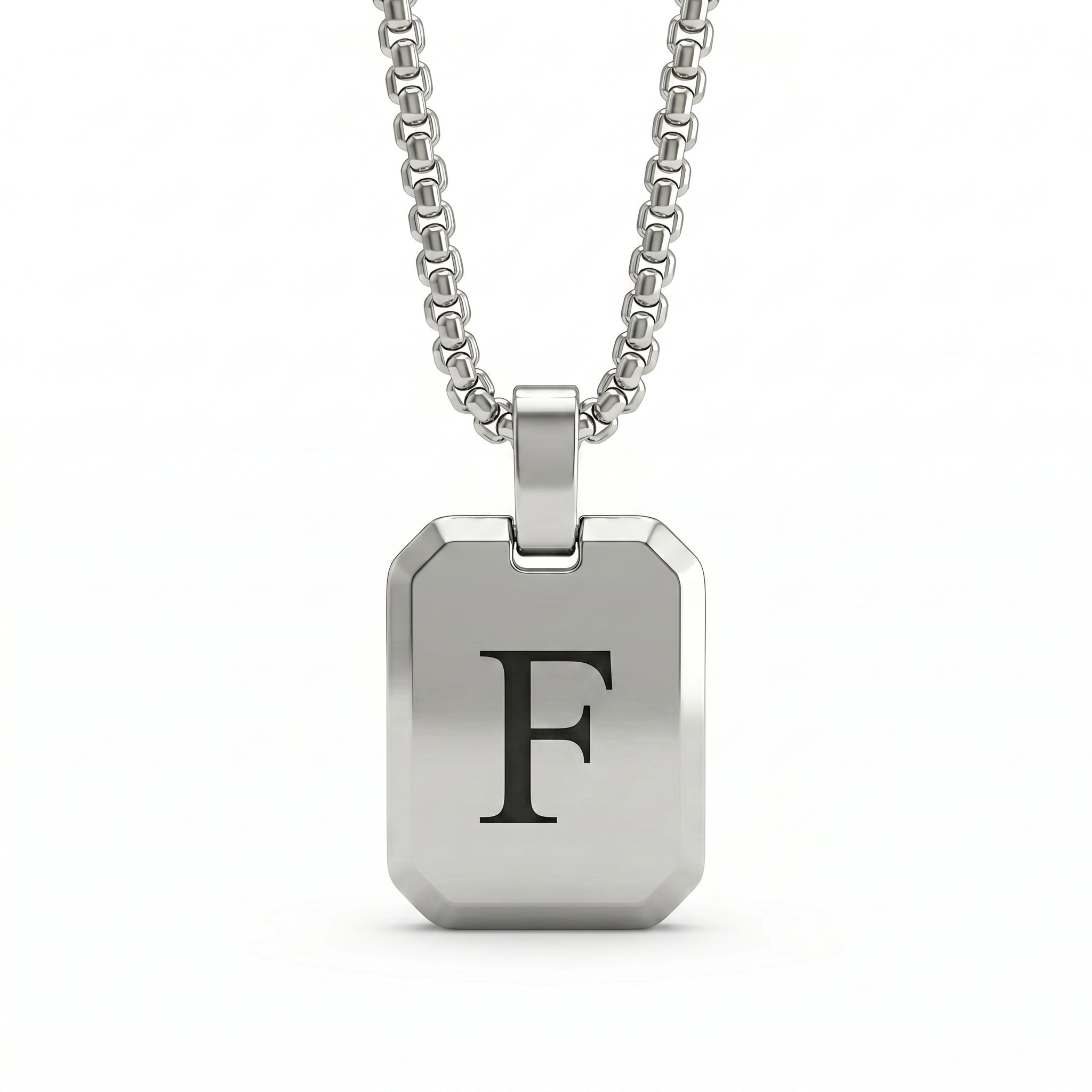 Initial Necklace "Tag"