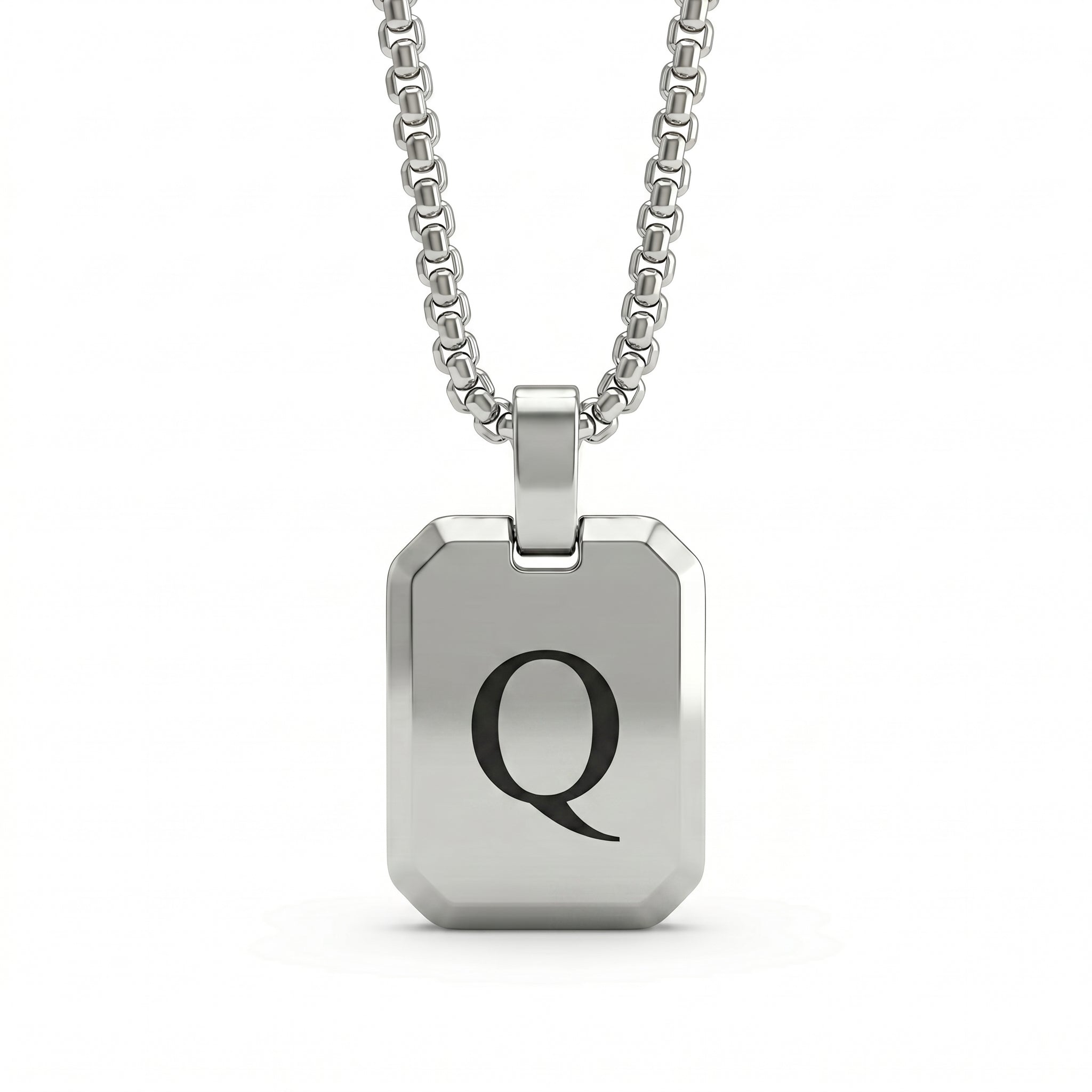 Initial Necklace "Tag"
