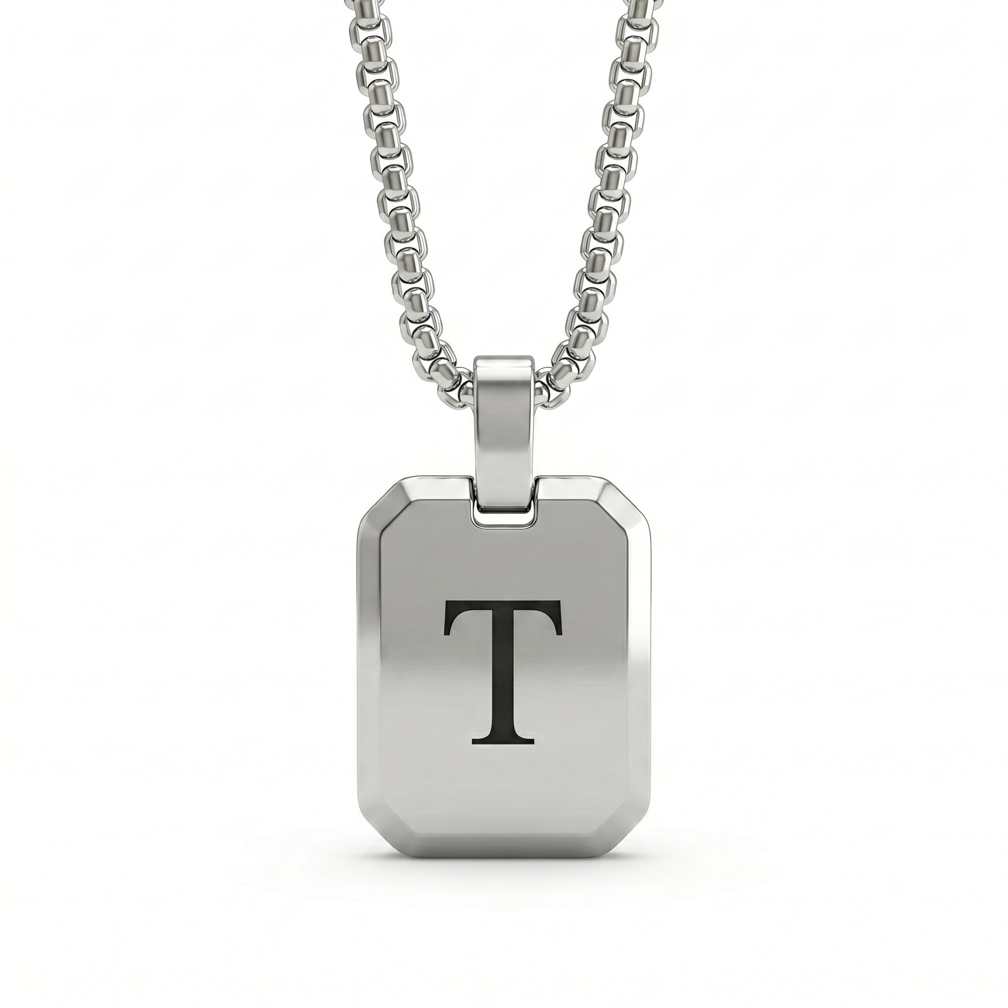 Initial Necklace "Tag"
