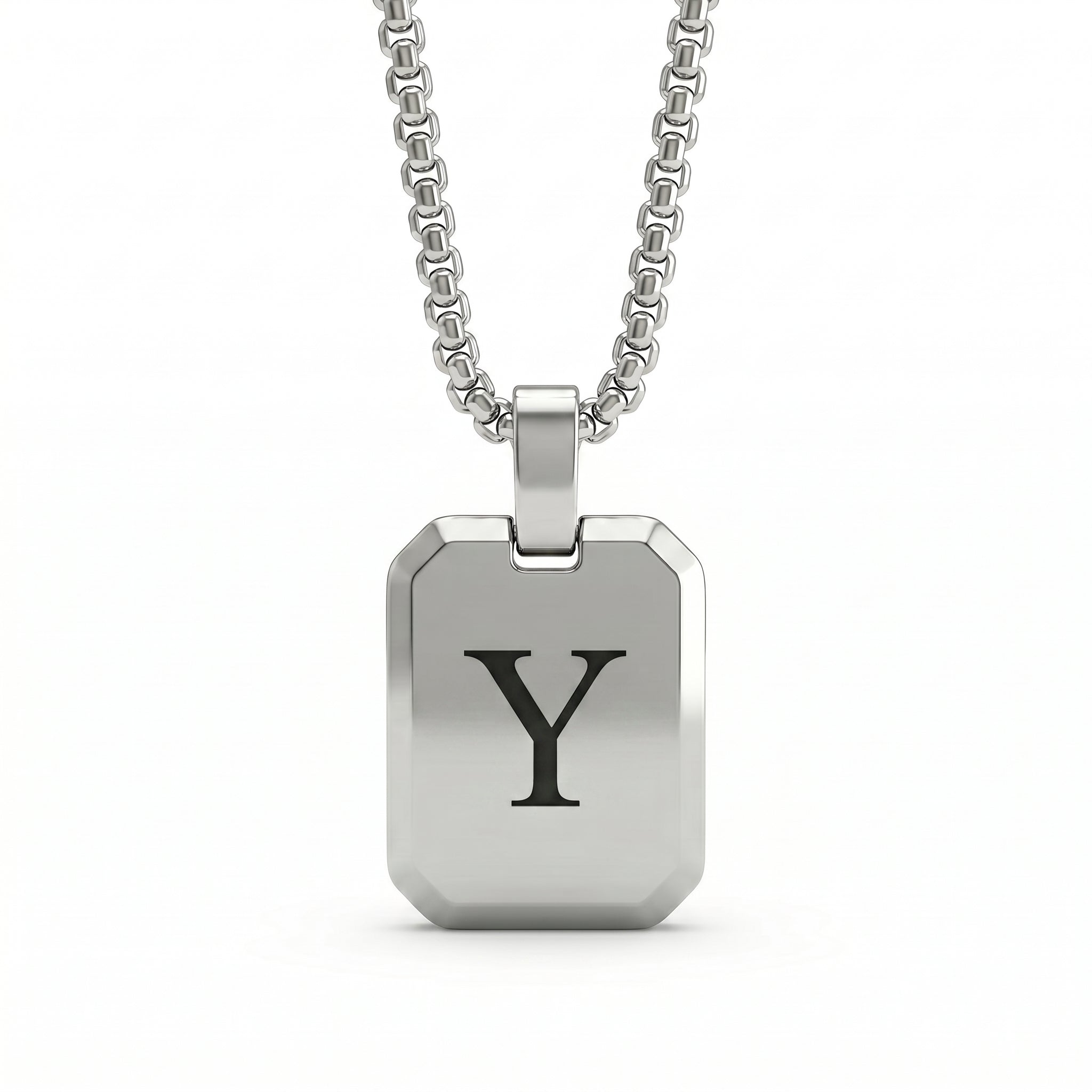 Initial Necklace "Tag"