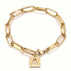 Initial Bracelet "Crest"
