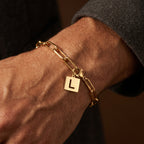 Initial Bracelet "Crest"