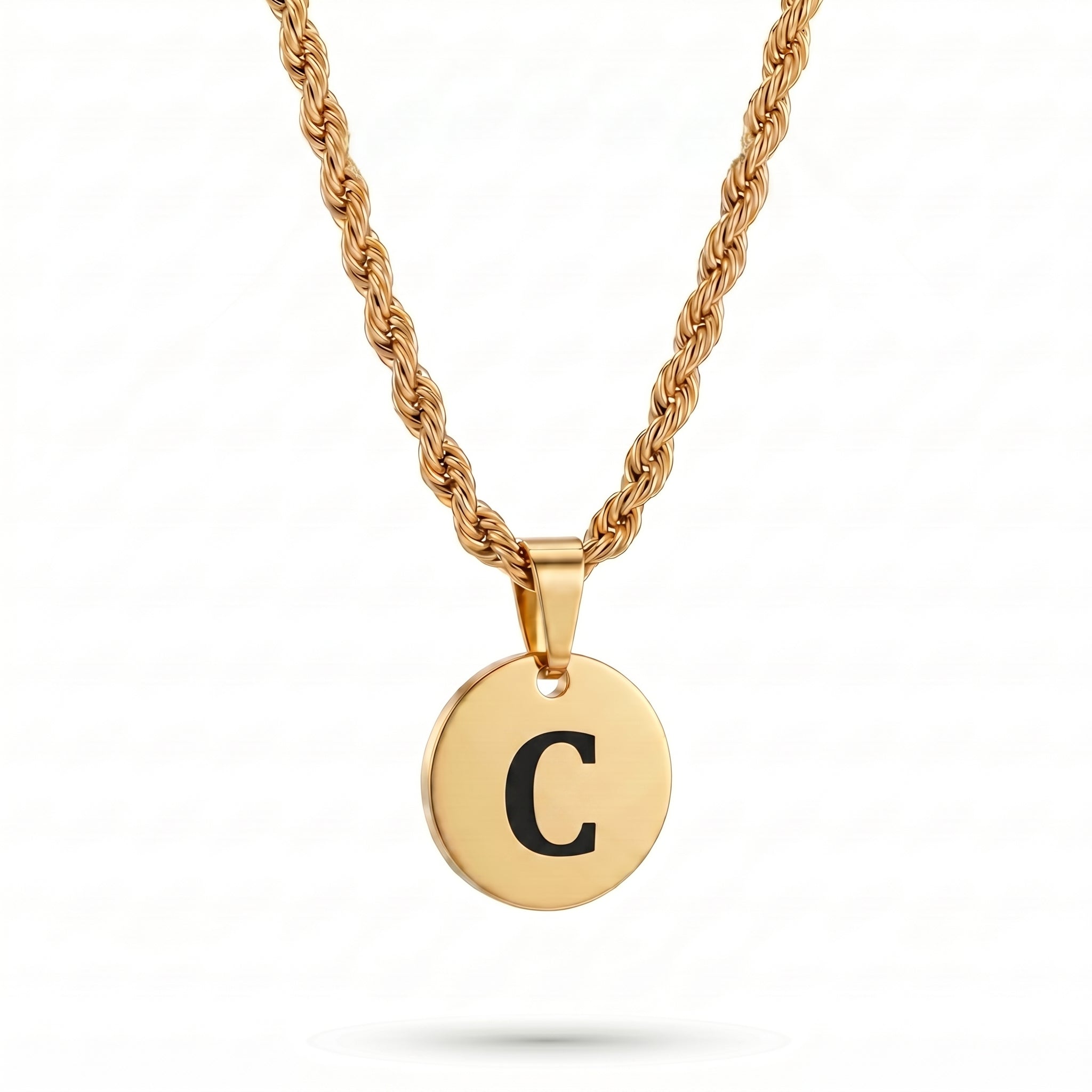 Initial Necklace "Medallion"