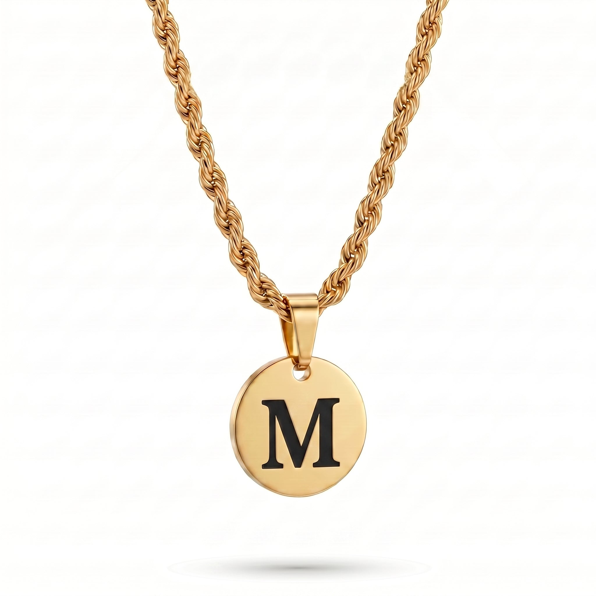Initial Necklace "Medallion"